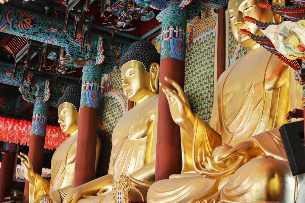 Buddha Statuen im Jogyesa Tempel