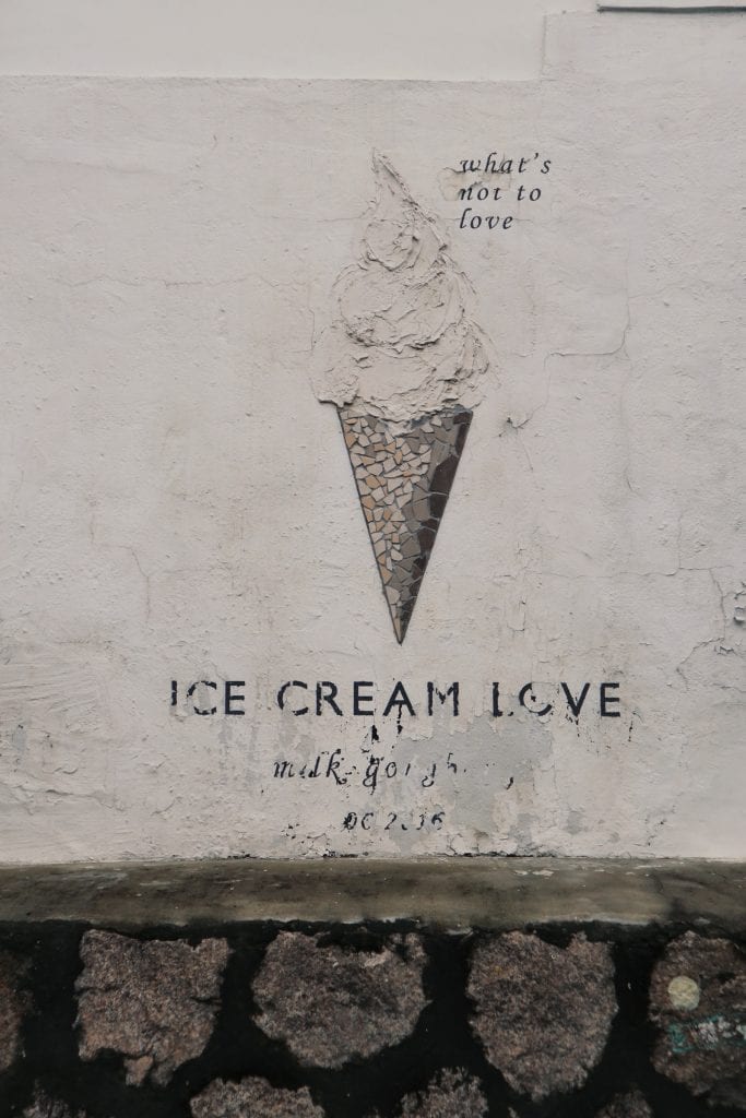 Ice Cream Street Art im Ihwa Village