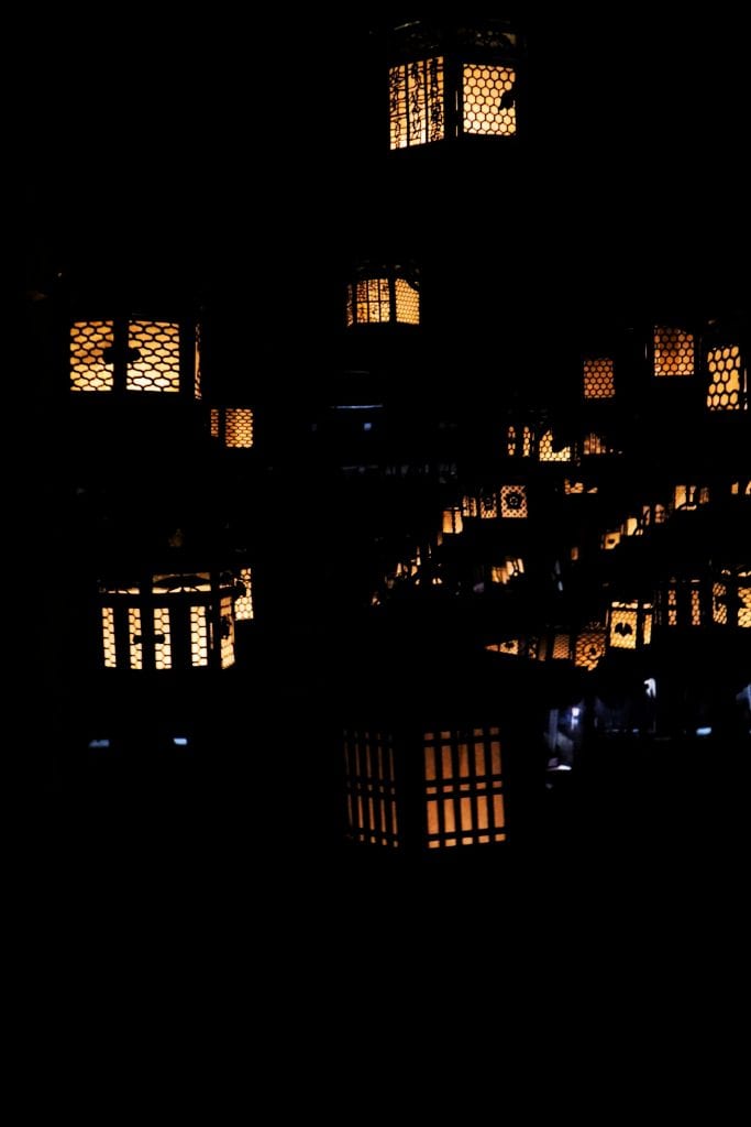 Lampions im Kasuga Taisha Schrein im Nara Park