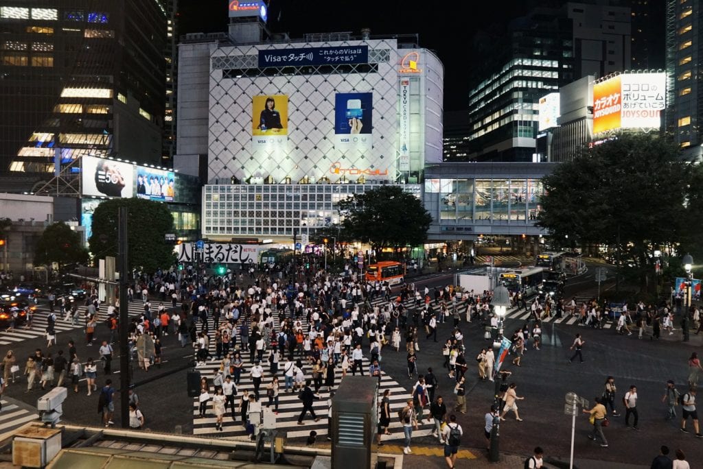 Shibuya Crossing vom Starbucks aus