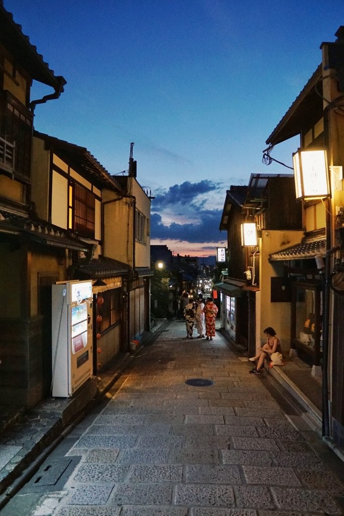 Gion-Viertel bei Nacht