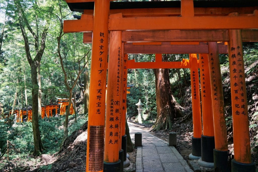 Rote Toriis beim Fushimi Inari Taisha-Schrein