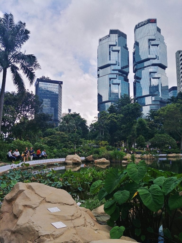 Skyscraper im Hongkong Park