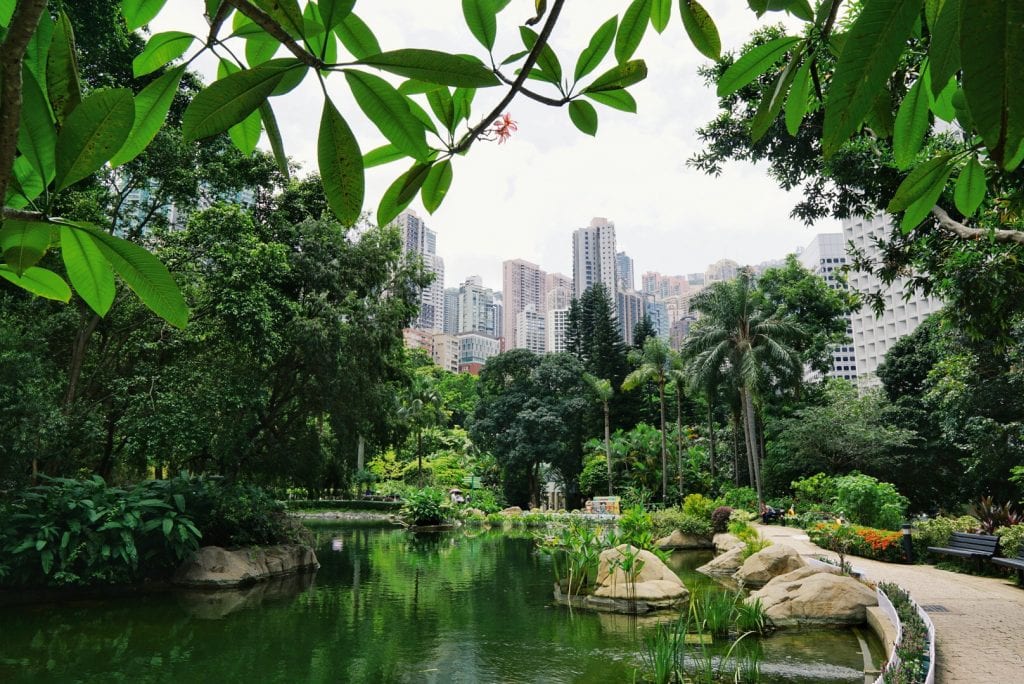 Hongkong Park mit See
