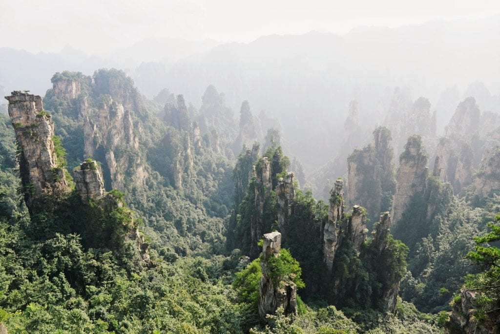 Avatar Berge um den Tianzi Mountain