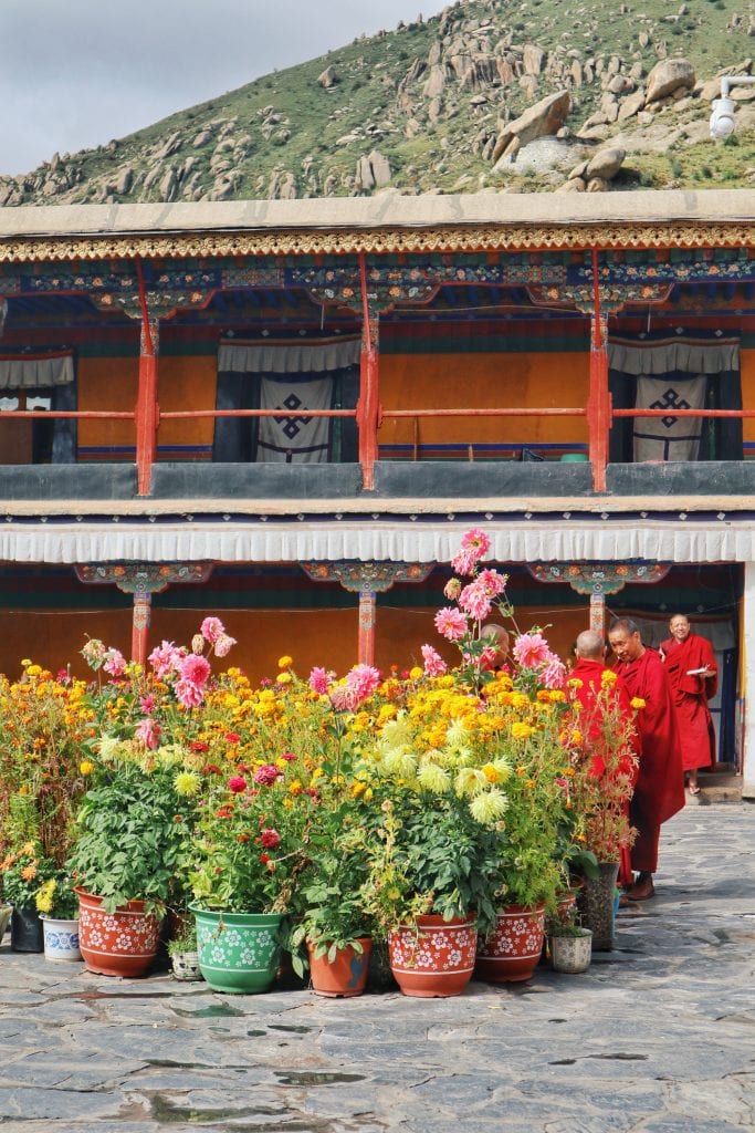 Unterkünfte der Mönche der Drepung Monastery