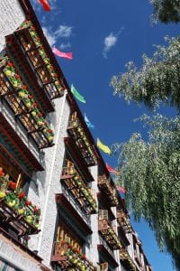 Häuser in der Innenstadt von Lhasa