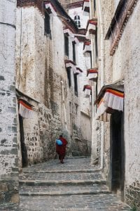 Gassen in der Tashilhunpo Monastery