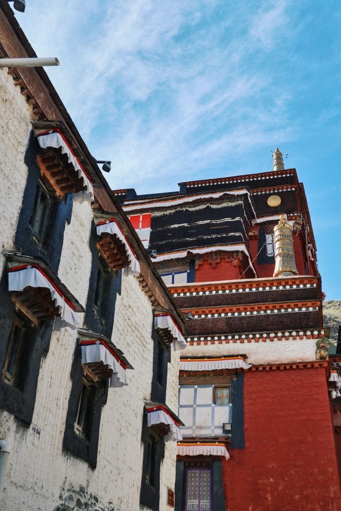 Mönchsgebäude in Shigatse