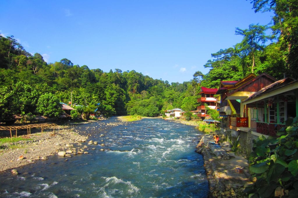 Bukit Lawang Fluss