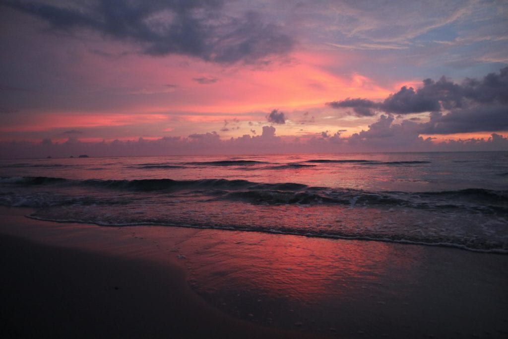 Sonnenuntergang Whitesandy Beach Koh Chang