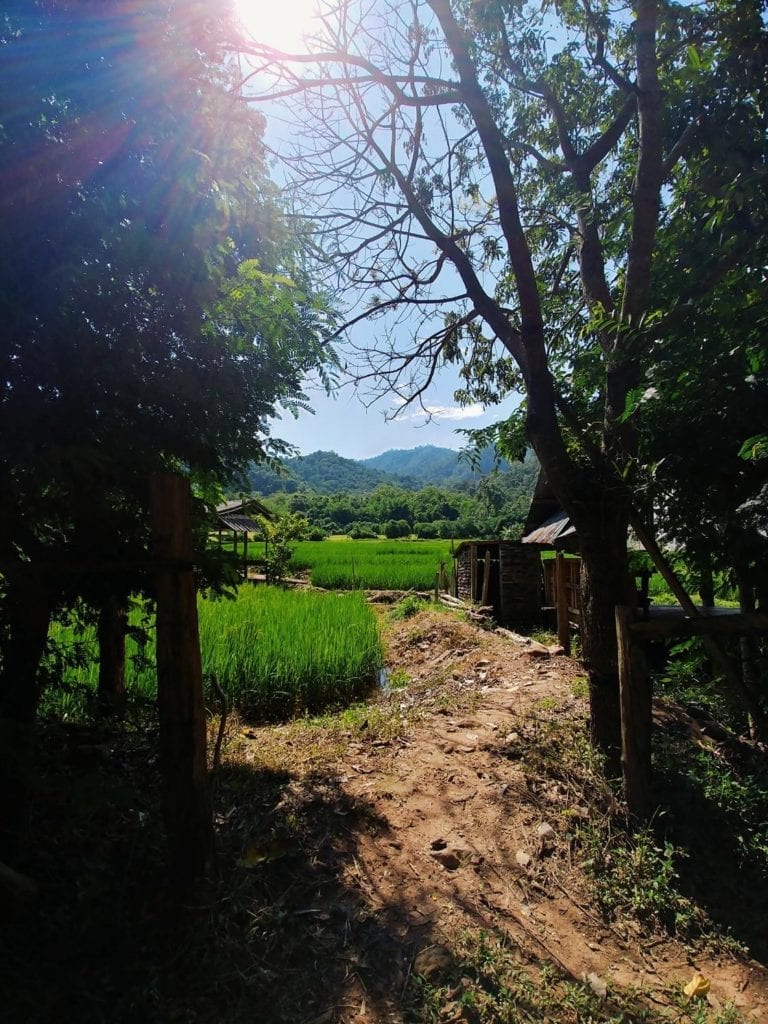 Weg zur Wat Pa Tam Wua Forest Monastery