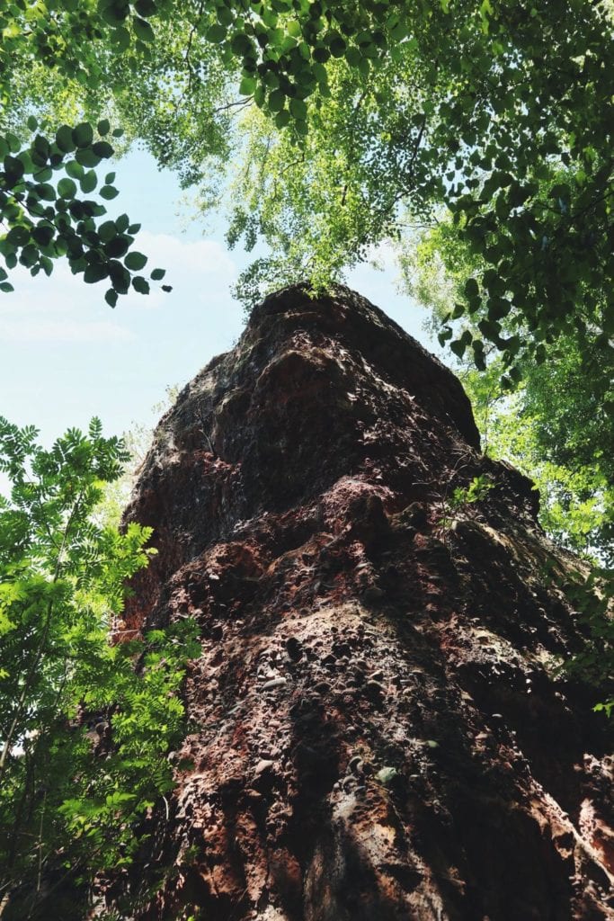 Bundsandstein auf der Rureifel-Wanderung