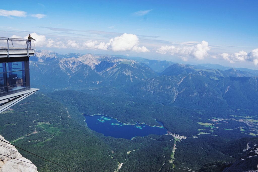 Eibsee von der Zugspitze aus