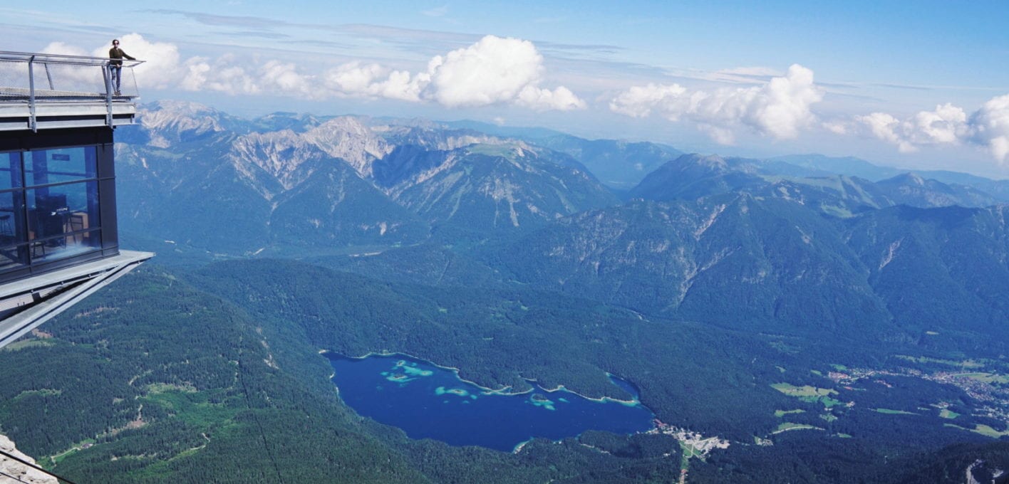 Eibsee von der Zugspitze aus