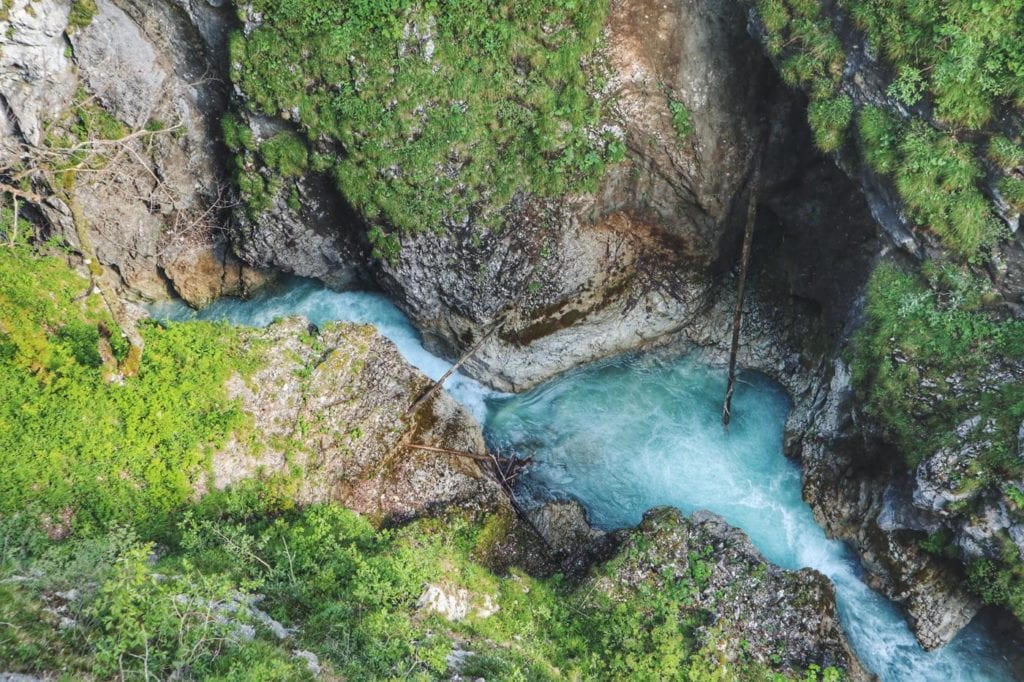 Leutaschklamm von oben