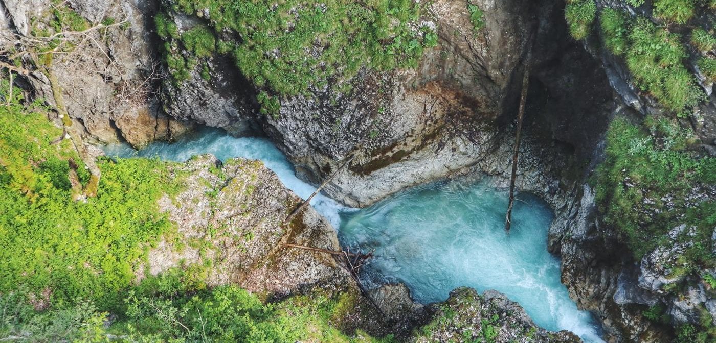 Leutaschklamm von oben