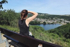 Rureifel-Wanderung_Blick auf Stausee Obermaubach