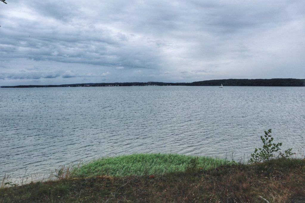 Blick auf Rügen von Insel Vilm aus