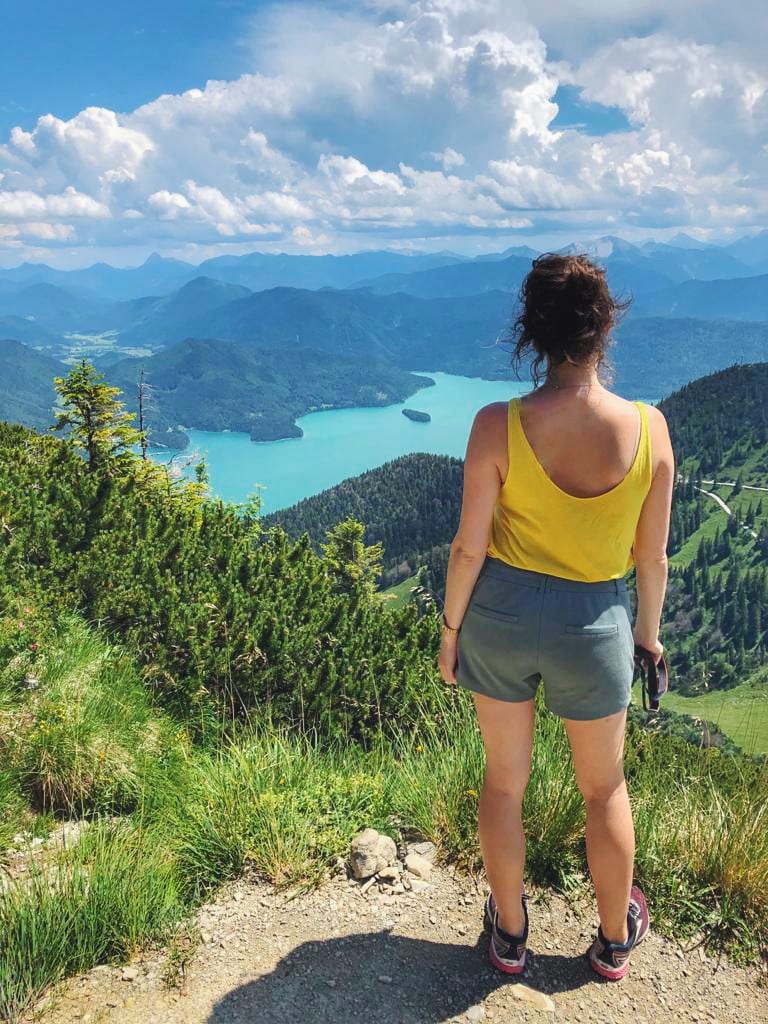 Blick auf Walchensee Bayern