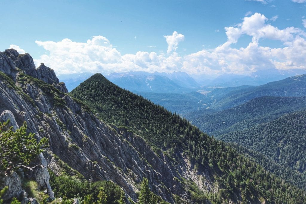 Blick auf die Berge Herzogstand