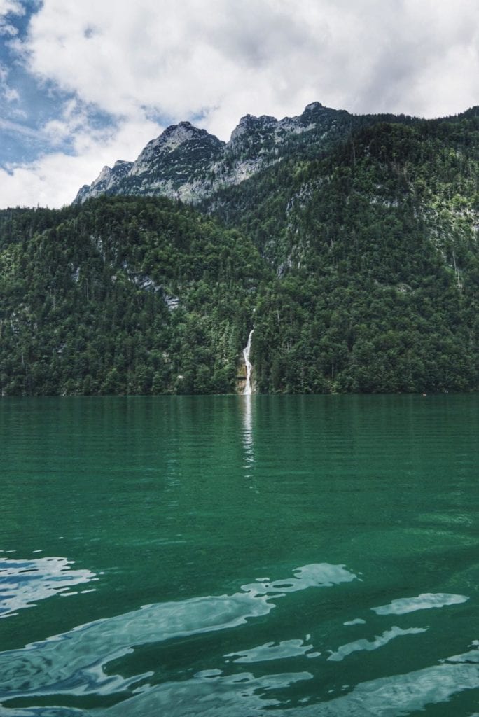 Bootsfahrt Königssee Wasserfall