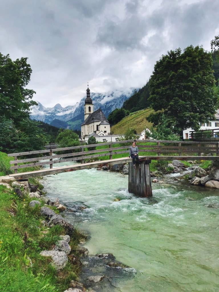 Ramsau Blick auf Pfarrkirche St. Sebastian