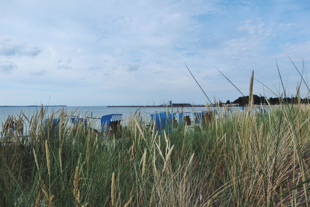 Strand Glowe mit Strandkorb