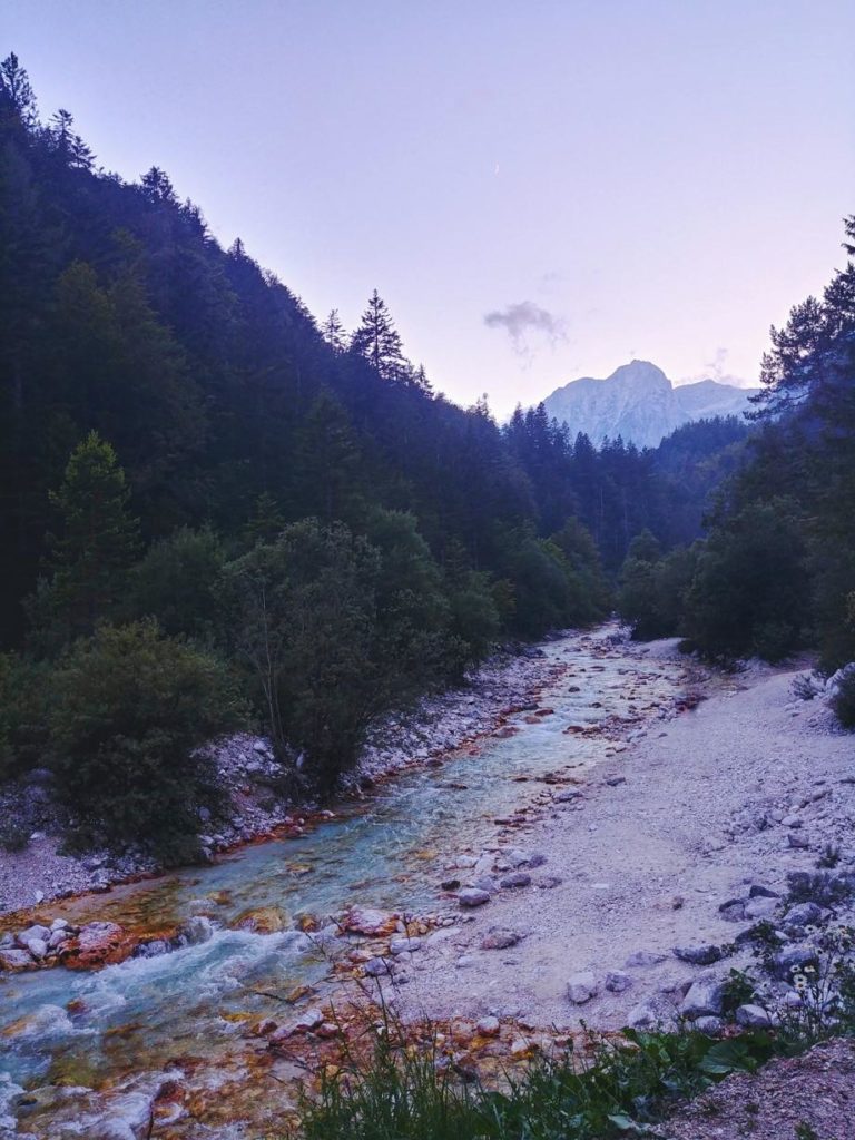 Bistrica Gebirgsbach beim Peričnik Wasserfall