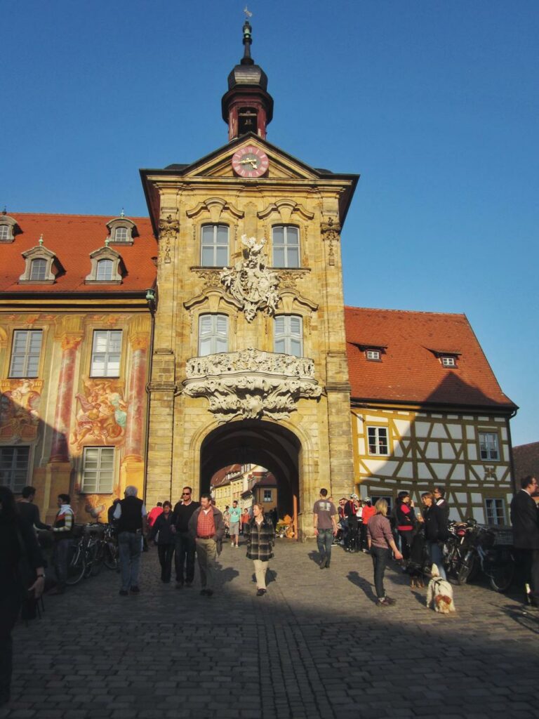 Kurzurlaub Bamberg_Altes Rathaus von Oberer Brücke