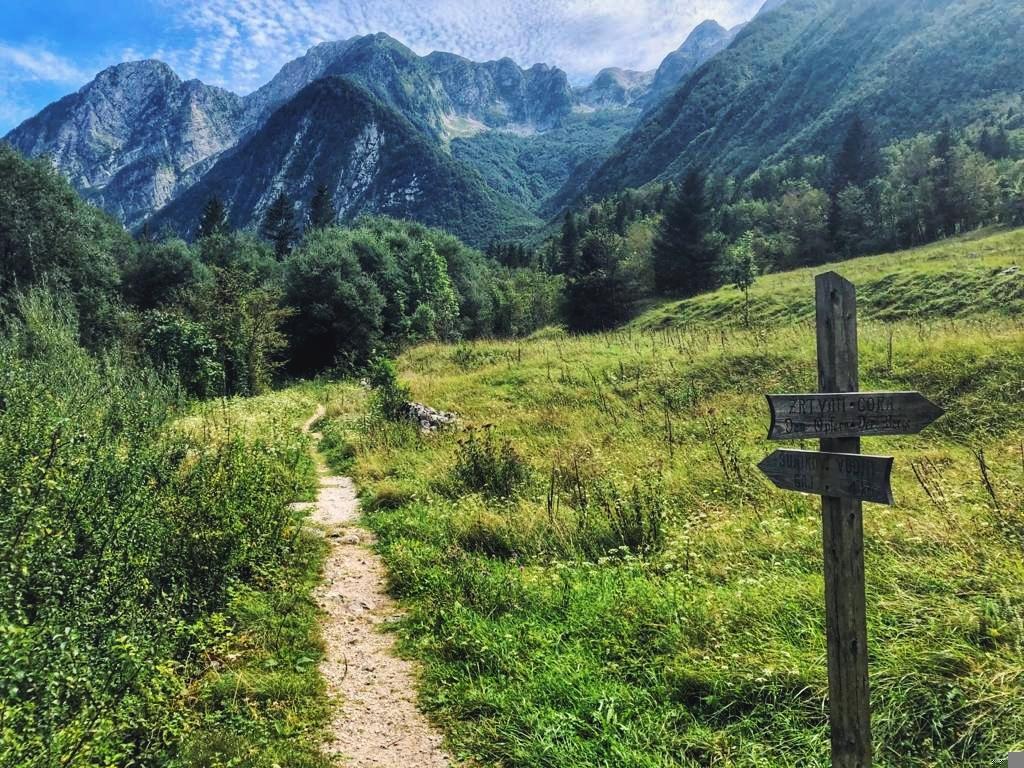 Wandern in Slowenien_Weg zum Šunik Wasserhain