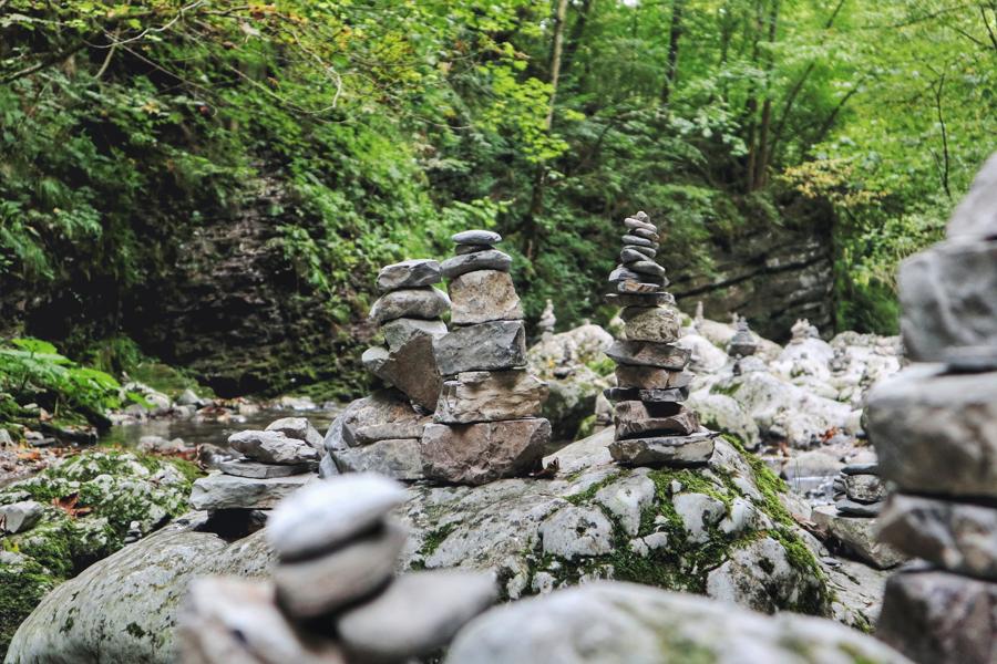 Slowenien Sehenswürdigkeiten_Kobarid Weg zum Wasserfall